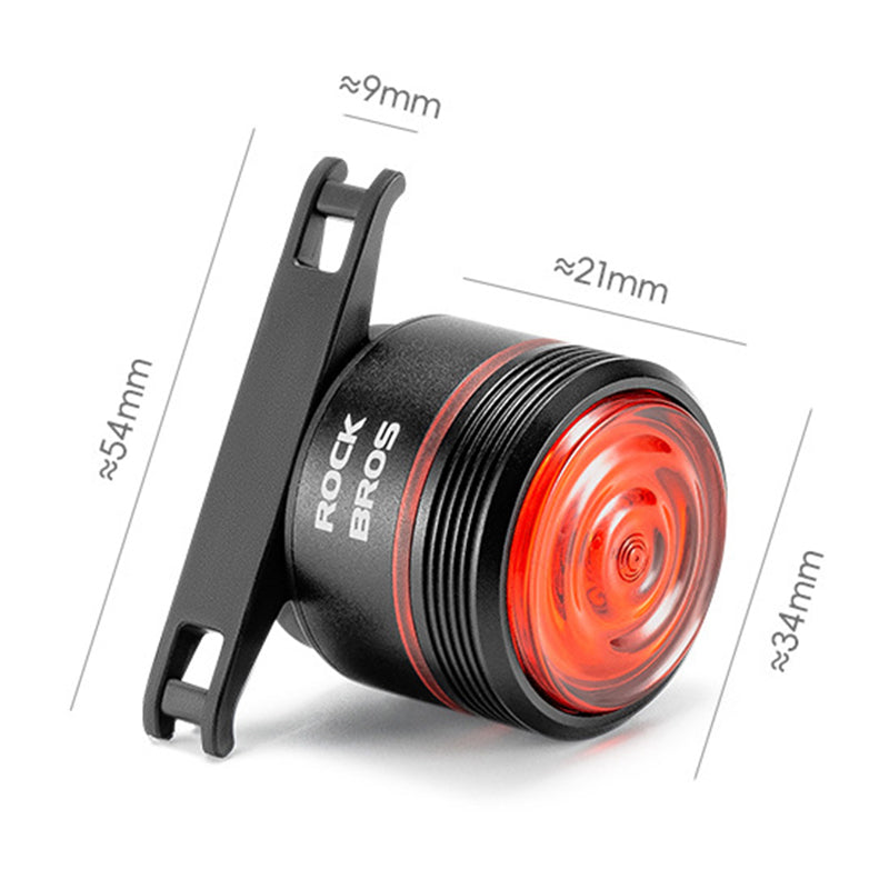 ROCKBROS BL-S2 IPX6 Waterproof 6 Modes Smart Touch Brake Sensing Bicycle Tail Light ROCKBROS BL-S2 IPX6 Waterproof 6 Modes Smart Touch Brake Sensing Bicycle Tail Light